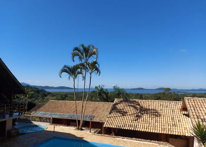 Chalé com vista baía de Antonina- Pousada Porto Feliz